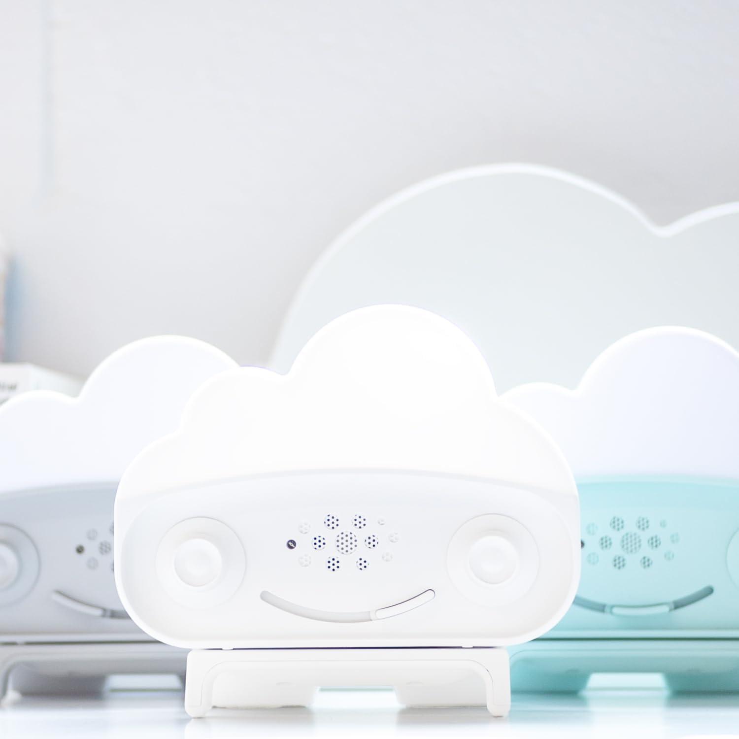 imageHappiest Baby SNOObie Smart White Noise Machine Portable Baby Sound Machine with Night Light 12 Soothing Sounds for Sleep Training WhiteWhite