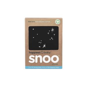 Happiest Baby SNOO Bassinet Fitted Sheet – 100% Organic Cotton Nursery Bedding – Fits SNOO Sleeper Crib Mattress (Graphite Galaxy)(Black Galaxy)