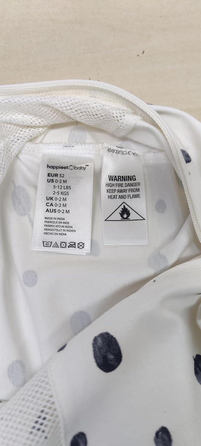 imageHappiest Baby SNOO Sleep Sack 100 Organic Cotton Baby Swaddle Blanket Doctor Designed Promotes Healthy Hip Development White SmallGraphite Planets