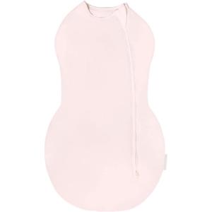 Happiest Baby Sleepea Comforter Swaddle – 100% Organic Cotton Baby Swaddle Blanket – Doctor Designed Promotes Healthy Hip Development (Rose, Small)(Rose)